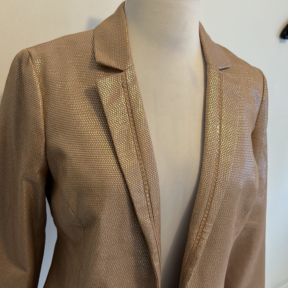Chicos’s Glimmering Blush Blazer - Picture 6 of 13